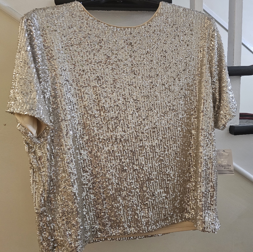 Gold Sequin Shirt
